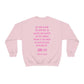 Blessed & Highly Favored - Blood Of Lamb Angel Back - Heavy Blend™ Crewneck Sweatshirt