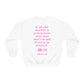 Blessed & Highly Favored - Blood Of Lamb Angel Back - Heavy Blend™ Crewneck Sweatshirt